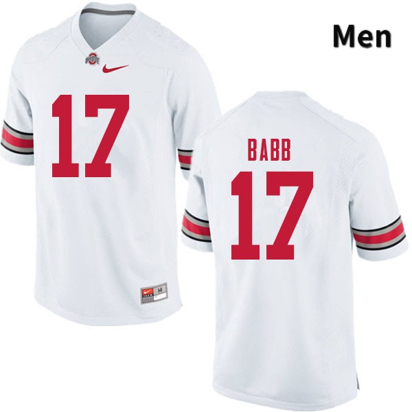 Ohio State Buckeyes Kamryn Babb Men's #17 White Authentic Stitched College Football Jersey